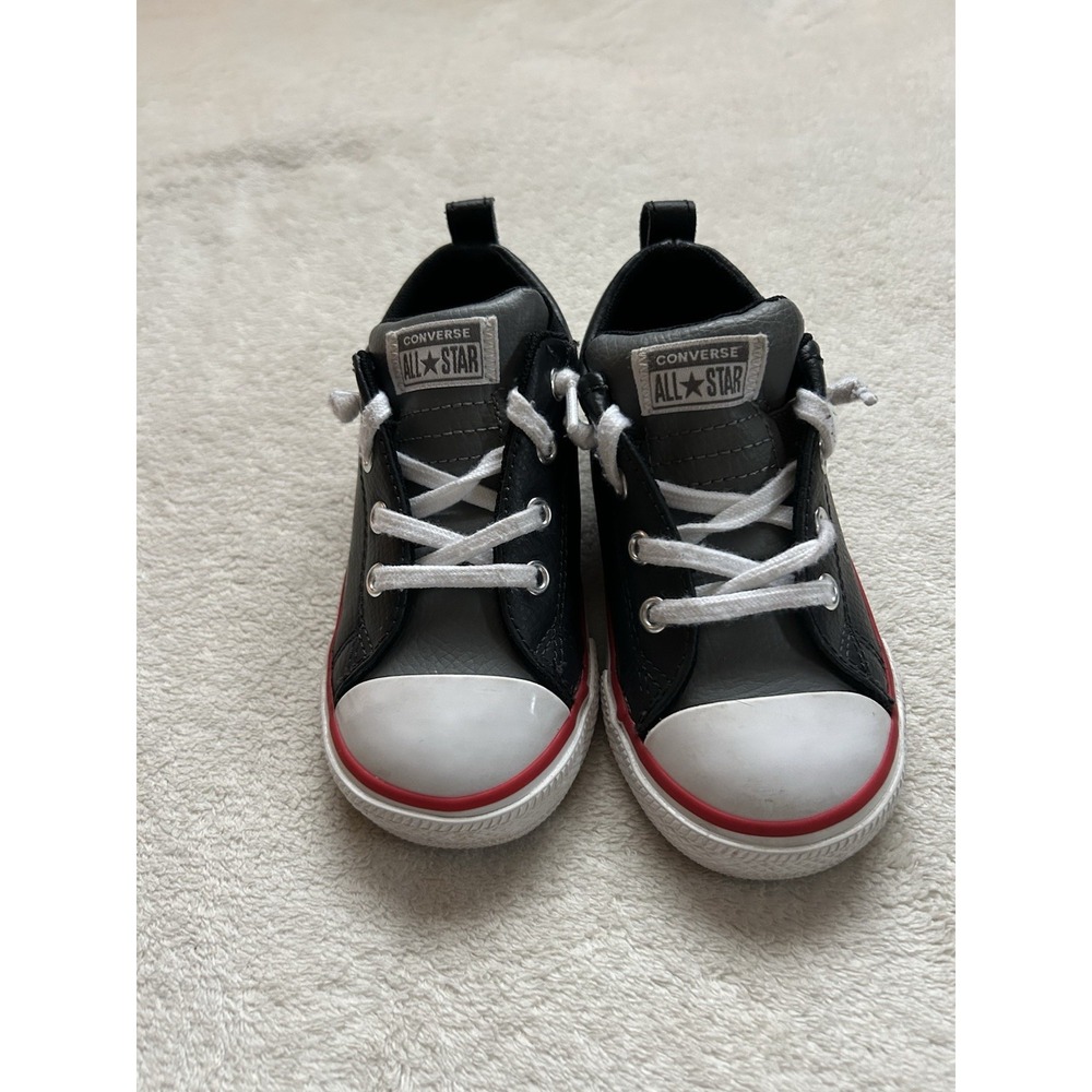 Navy blue Leather CONVERSE ALL STAR Toddler Sz 9